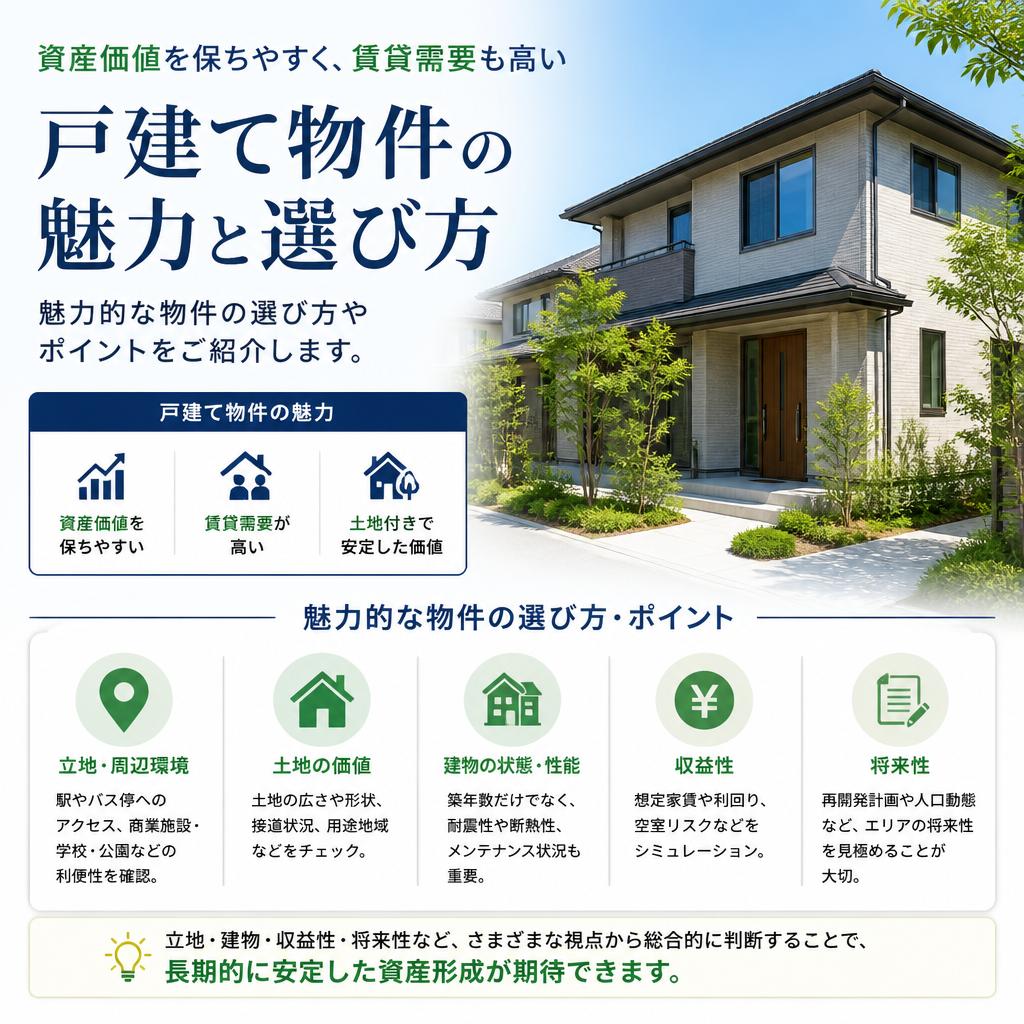2. 戸建て物件の利点と選び方