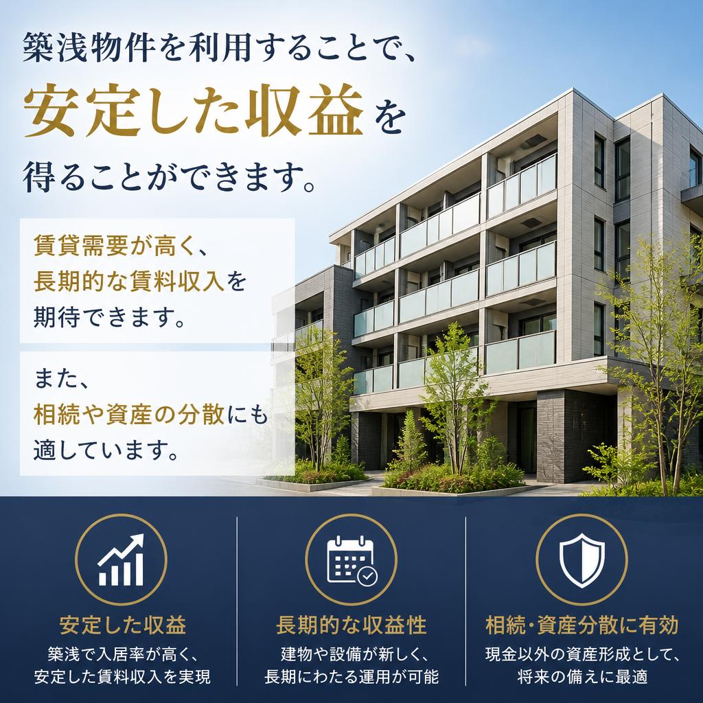 不動産投資における資産運用の利点
