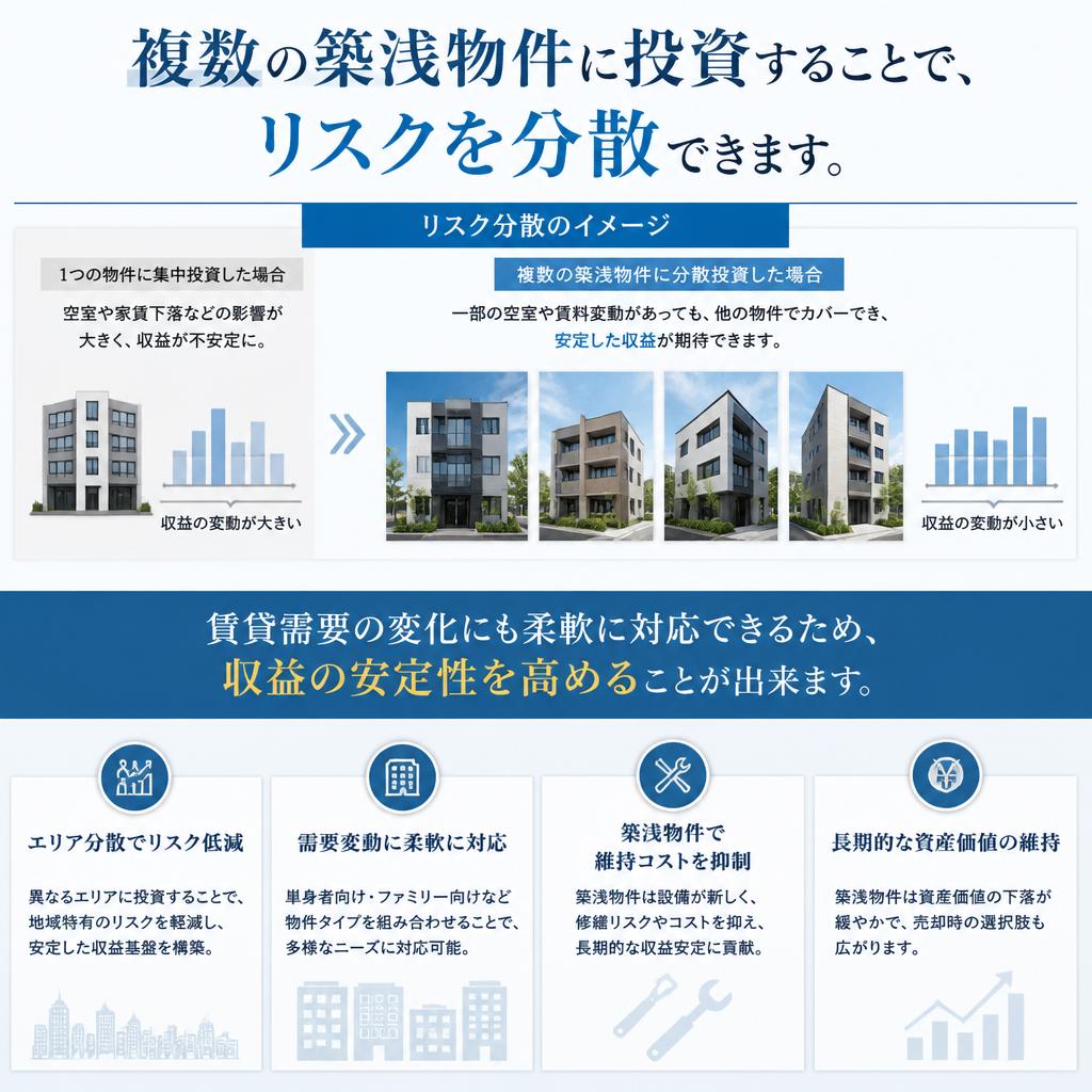 リスク分散で安定した運用