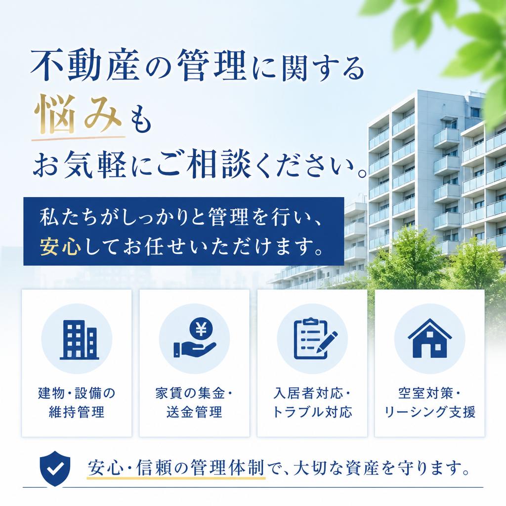 安心の不動産管理サービス