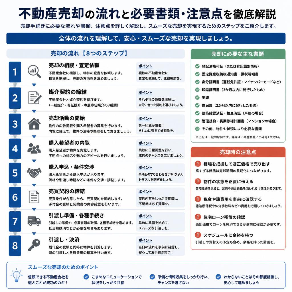 売却手続きはこれで決まり!