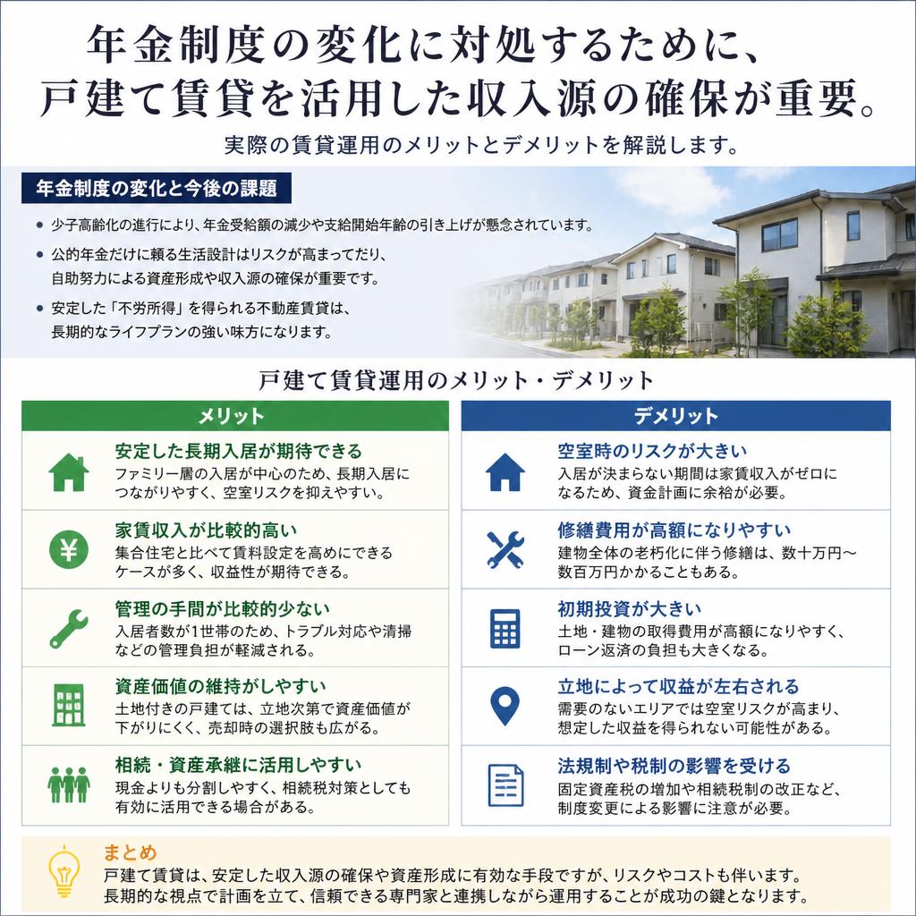年金対策としての戸建て賃貸