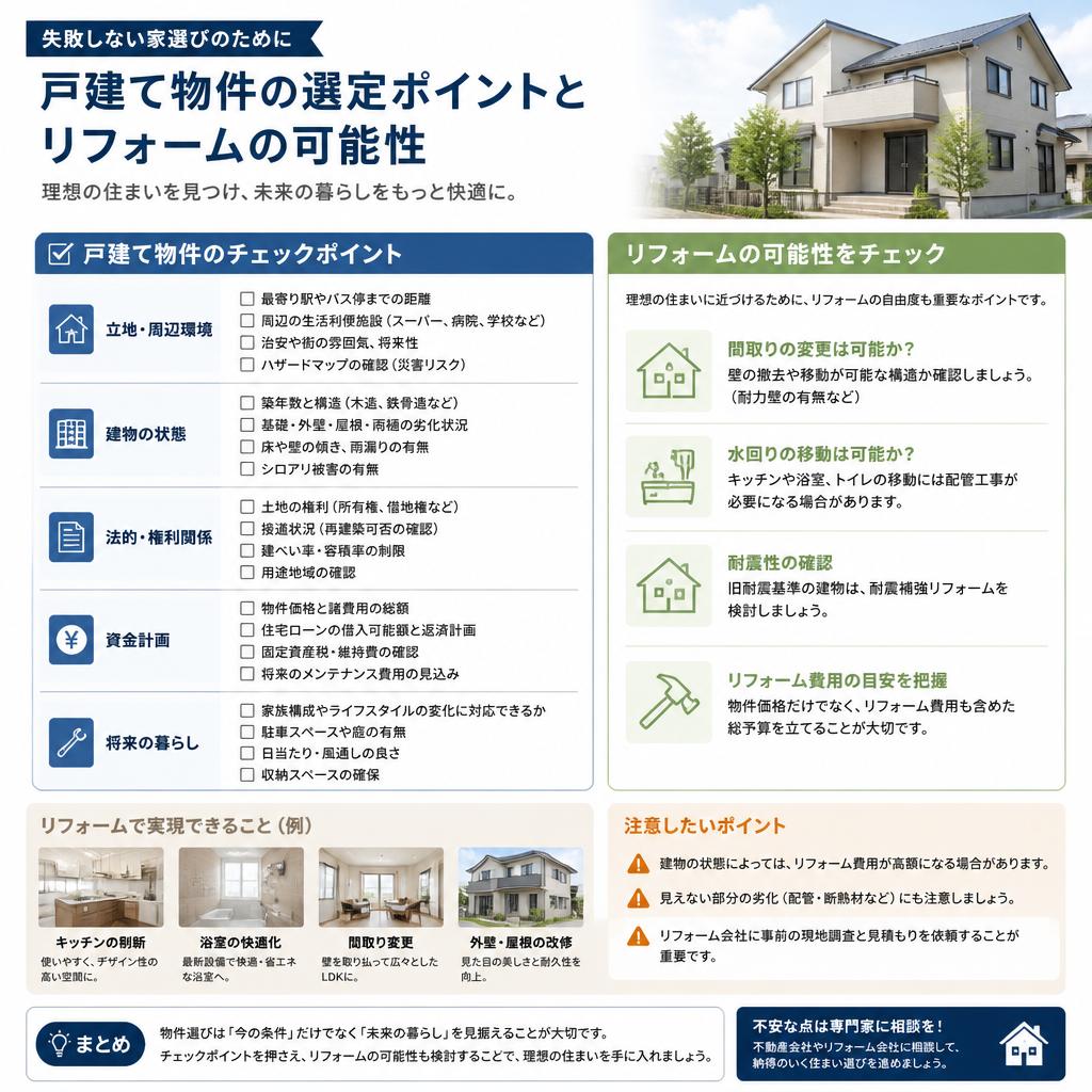 3. 戸建て物件の選び方とチェックポイント