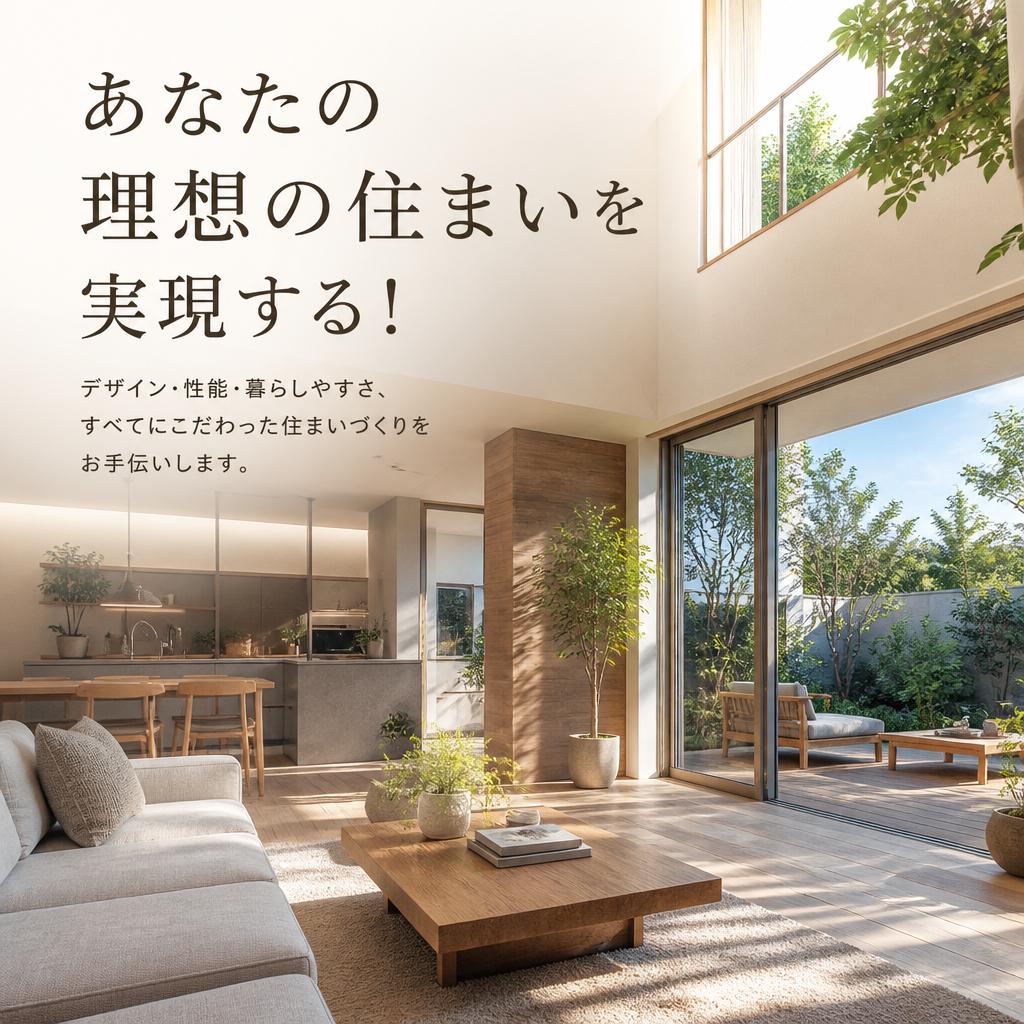 あなたの理想の住まいを実現する！