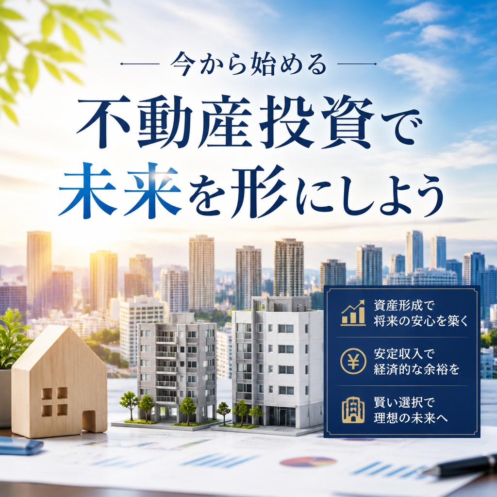今から始める不動産投資で未来を形にしよう