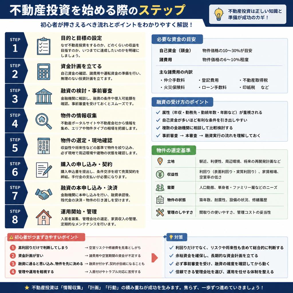 初めての不動産投資に向けて